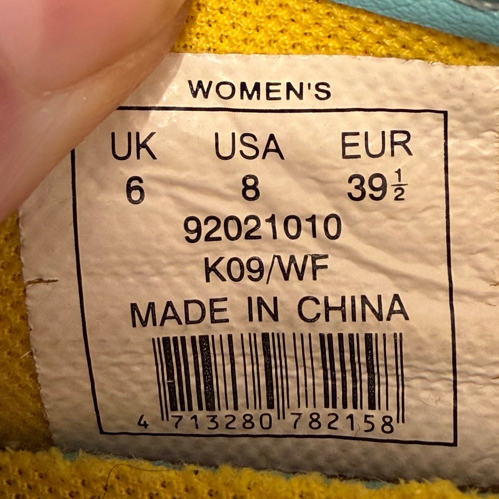 Vintage Y2K Royal Elastics Ballet Flat Shoes Blue Yellow Colorblock Kidcore  W8 - Picture 5 of 15